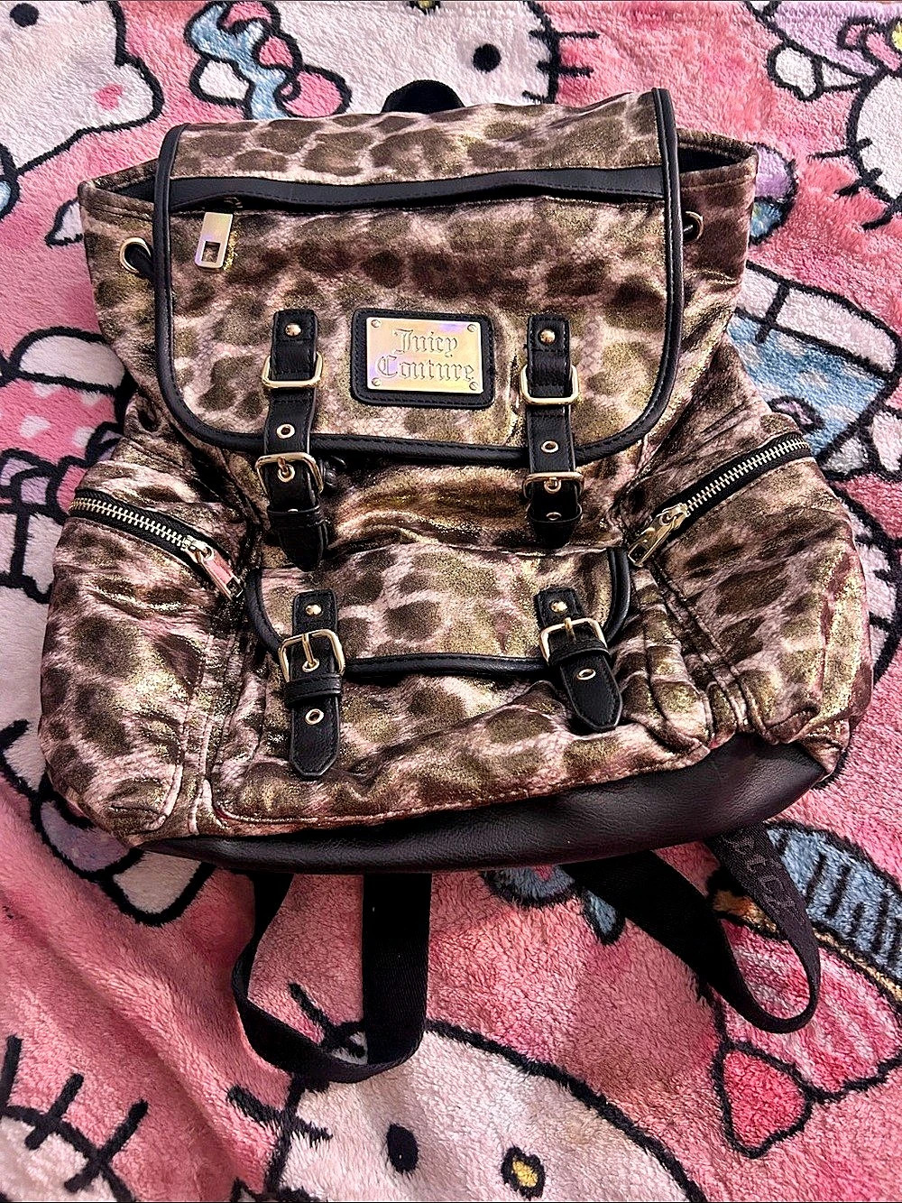 Vintage Juicy Couture Animal Print Backpack